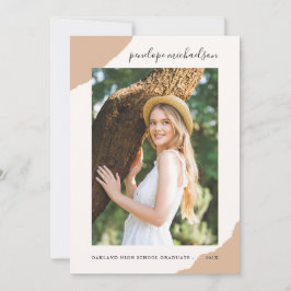 Neutrale Foto-Graduierungspartei mit einfachen Spl Einladung