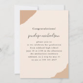 Neutrale Foto-Graduierungspartei mit einfachen Spl Einladung (Rückseite)