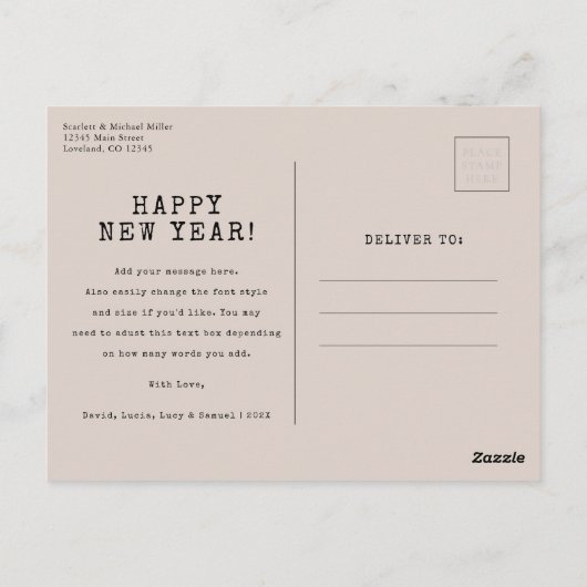 Neutrale Foto-Urlaubspostkarte Postkarte (Rückseite)