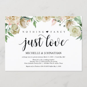 Neutrale Frühlings-Hochzeitsempfangs-Einladungskar Einladung