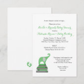 Neutrale Genderbücher und Brunch Baby Dusche Einladung (Vorne/Hinten)