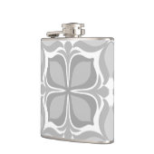 Neutrale geolmetrische Fliesen Flachmann (Links)