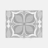 Neutrale geolmetrische Fliesen Fleecedecke (Vorderseite (Horizontal))