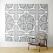 Neutrale geolmetrische Fliesen Wandteppich (Beispiel (Horizontal))