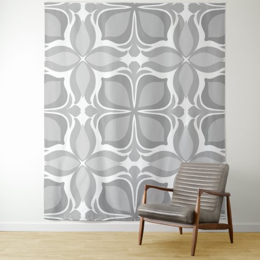 Neutrale geolmetrische Fliesen Wandteppich (Beispiel)