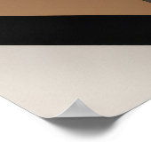 Neutrale geometrische Schichten 3D Poster (Ecke)