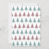 Neutrale Geschenke Weihnachtswagen Babydusche Einladung (Rückseite)