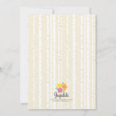 Neutrale Geschlechts-Babyparty Fox Einladung (Rückseite)