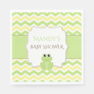 Neutrale Geschlechts-Frosch-Babypartyservietten Serviette