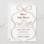 Neutrale geschlechtsneutrale, eigenhändig gezogene einladung (Vorderseite)