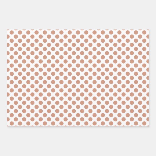 Neutrale, glückliche Streifen und Polka-Punkt Geschenkpapier Set (Vorderseite 3)