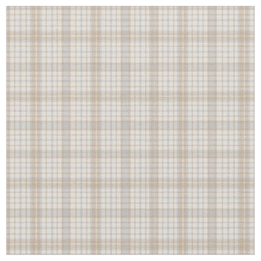 Neutrale Graucremes und Beiges Kariertes Muster Stoff (Nahaufnahme)