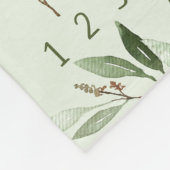 Neutrale grüne Blätter für Gender Meilenstein Mona Fleecedecke (Ecke)