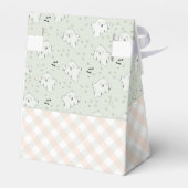 Neutrale grüne Mama und Baby Ghost Baby Dusche Geschenkschachtel (Rückseite)