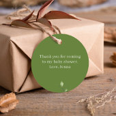 Neutrale grüne zwei Erbsen in einem Pod Geschenkanhänger