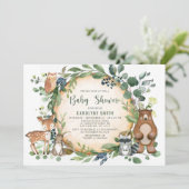 Neutrale Grünpflanzen für männliche Jungtiere Einladung (Stehend Vorderseite)