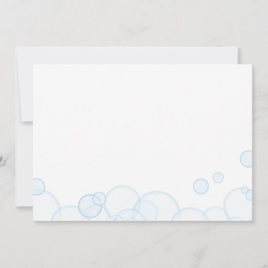 Neutrale Gummi Duck Babydusche Einladung (Rückseite)