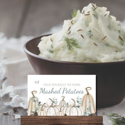 Neutrale Herbst-Event-Catering-Disc-Karten Platzkarte