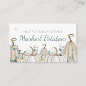 Neutrale Herbst-Event-Catering-Disc-Karten Platzkarte (Vorderseite)