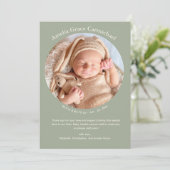 Neutrale Herzen Niedlich Minimal schlichtes Baby Ankündigung (Stehend Vorderseite)