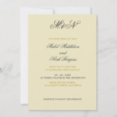 Neutrale Hochzeitfarbe des romantischen Fotos Einladung (Vorderseite)