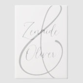 Neutrale Hochzeitnamen Einladung Vellum Overlay (Vorderseite)