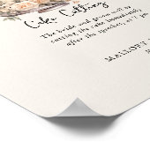 Neutrale Hochzeitsempfangsinformationen Poster (Ecke)