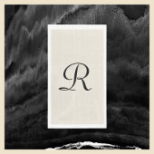 Neutrale Imitate brechen Mit Monogramm ab Serviette