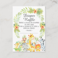 Neutrale Jungle Tiere Babydusche Windelwanne
