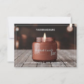 Neutrale Kerzenversorgung mit Foto-Instruktionskar Dankeskarte (Rückseite)