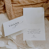 Neutrale Klappendusche Dankeskarte