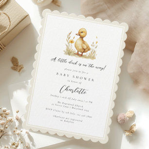 Neutrale Kleine Duck Babydusche Einladung