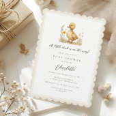 Neutrale Kleine Duck Babydusche Einladung