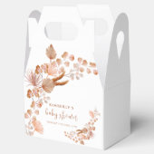 Neutrale kleine Wildblume Boho Babydusche Geschenkschachtel (Geöffnet)