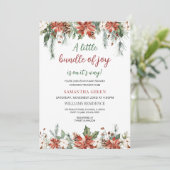 Neutrale Kleinigkeit des Geschlechts mit Joy Baby Einladung (Stehend Vorderseite)