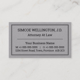 Neutrale, konservative und entpackende Visitenkart Visitenkarte