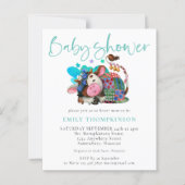 Neutrale Kuh Aquamarin Baby Dusche für das Haushal (Vorderseite)