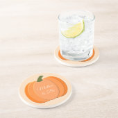 Neutrale Kürbismutter für niedliches Orangengeschl Getränkeuntersetzer (Seite)