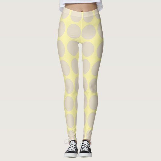 Neutrale Leggings aus Elfenbein (Vorderseite)