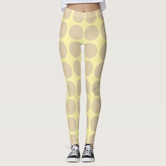 Neutrale Leggings aus Elfenbein (Vorderseite)