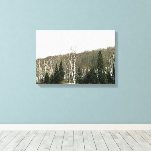 Neutrale Leinwand Kunst - Winterlandschaft (Insitu (Holzboden))