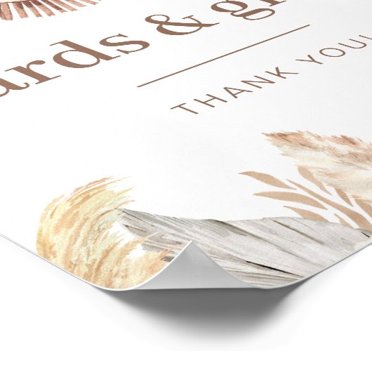 Neutrale Lion-Leaf-Karten und Geschenkzeichen Poster (Ecke)