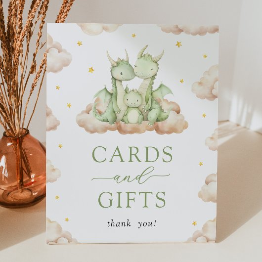 Neutrale Little Dragon Cards und Geschenke Sockelschild