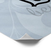 Neutrale Live-Laugh-Liebe Poster (Ecke)