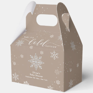 Neutrale magische Winternacht-Schneeflocken-Baby-P Geschenkschachtel