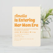 Neutrale Mama der Geschlechter - Minimalistische B Einladung (Stehend Vorderseite)