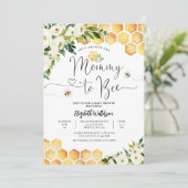 Neutrale Mami-Babydusche Einladung (Stehend Vorderseite)