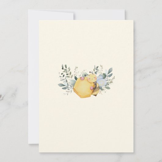 Neutrale Mami für das Geschlecht zur Blütendusche Einladung (Rückseite)