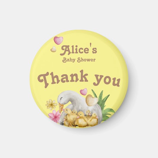 Neutrale Mami- und Baby-Niedlich-Babydusche Magnet (Vorne)