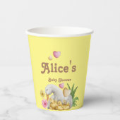 Neutrale Mami- und Baby-Niedlich-Babydusche Pappbecher (Vorderseite)